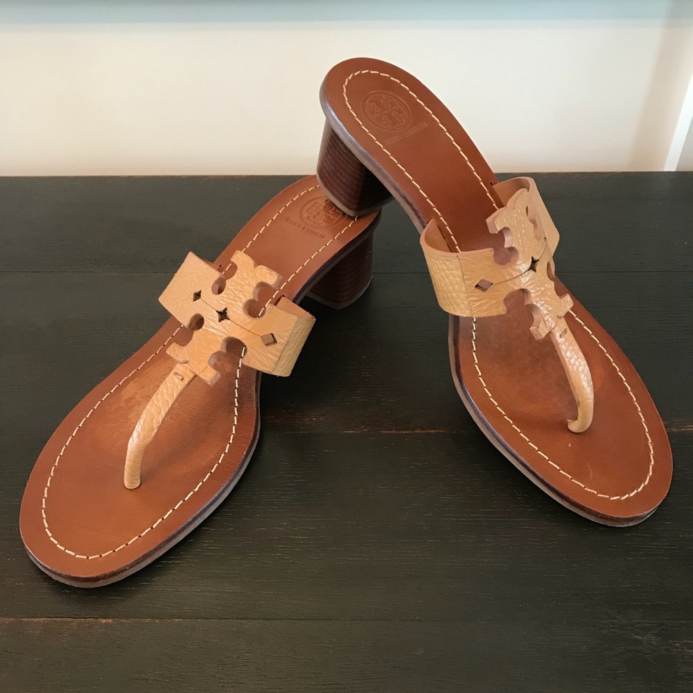 Tory Burch Moore Block Heel Sandal Royal Tan 9